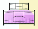 Windmill Selva Iron Bed Frame