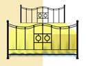 Windmill Sienna Iron Bed Frame