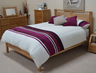 Sleepcraft Symmetry Oak Panel Bed Frame