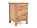 Zocalo Seville Oak 3 Drawer Nightstand
