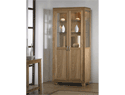 Sleepcraft Symmetry Solid Oak & Glass display Cabinet