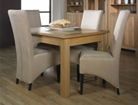 Sleepcraft Symmetry Solid Oak Extending Dining Table