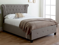 Limelight Mira Faux Black leather Bed Frame
