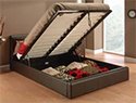 Julian Bowen Vienna Faux Leather Ottoman Bed