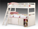 Julian Bowen Pandora White Bunk Bed Frame