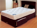Vogue Plain  Fabric Divan Base Only