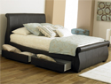 Dorlux Montana Leather 4 Drawer Bed Frame