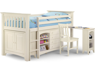 Julian Bowen Barcelona White Cabin Bed