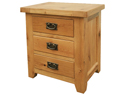 WashingBay Harvard 3 Drawer Bedside