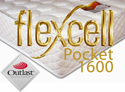 Flexcell Single Pocket 1600 & Outlast Quilted Memory Mattress Monster Price To Clear