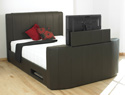 Sleep Secrets Toronto Brown Leather TV Bed Frame
