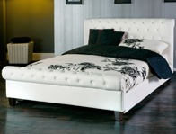 Limelight Phoenix Faux Leather Bedstead