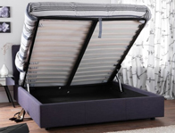 Serene Lucca Upholstered Ottoman Bed Frame