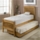 Dreamworks Olivia Hardwood Guest Bed with Coil Spring Mattresses