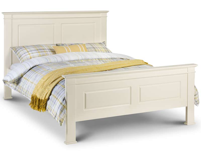 Julian Bowen La Rochelle White Wood Bed frame King Size Only Buy Online at BestPriceBeds