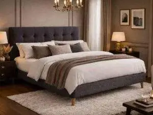 TL Avant Garde Novara Dark Grey Bed Frame