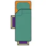 1 End Drawer + 1 Side Drawer (LHF)