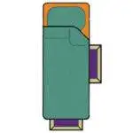 1 End Drawer + 1 Side Drawer (RHF)