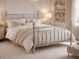 Time Living Alexander Chrome Bed Frame