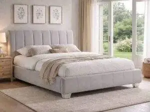 TL Avant Garde Braunston Sand Fabric Bed Frame