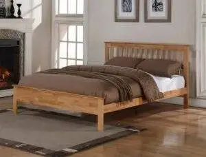Flintshire Furniture Pentre Oak Finish Bed Frame
