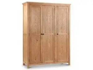 Julian Bowen Marlborough Oak 3 Door Wardrobe