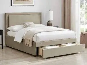 Limelight Ursa End Drawer Taupe Bed Frame