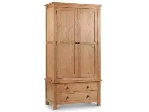 Julian Bowen Marlborough Combination Oak Wardrobe