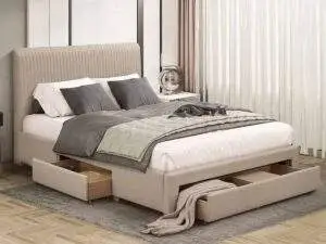 Flintshire Drurie Linen Colour Fabric Drawer Bed Frame