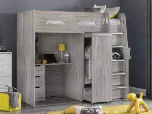 Julian Bowen Pegasus Grey Oak Hi Sleeper