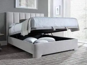 Kaydian Medburn Maskat Clay Ottoman Bed Frame
