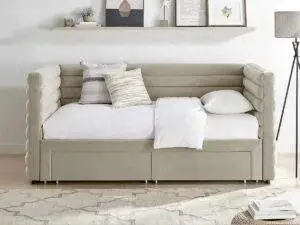 Limelight Bellatrix Taupe Fabric Day Bed Frame