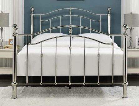 Best Price Beds Chrome Finish Bed Frame