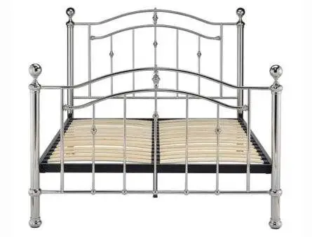 Best Price Beds Chrome Finish Bed Frame