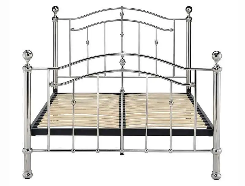 Best Price Beds Chrome Finish Bed Frame
