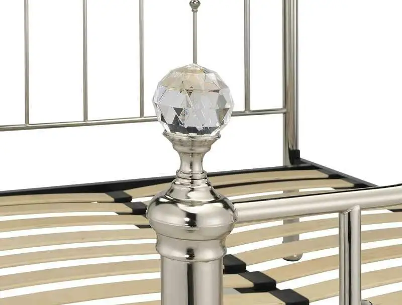 Best Price Beds Chrome Finish Bed Frame