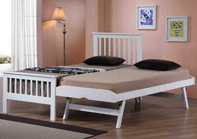 Flintshire Furniture Pentre Hardwood Guest Bed Frame Only