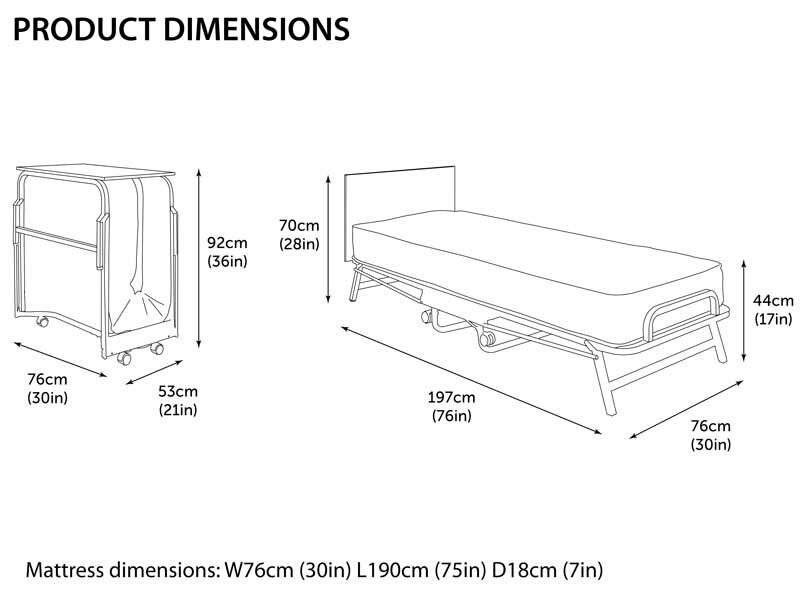 JAY-BE  Crown Premier Folding Bed