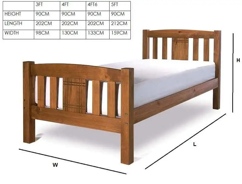 BPB Antique Pine Bed Frame