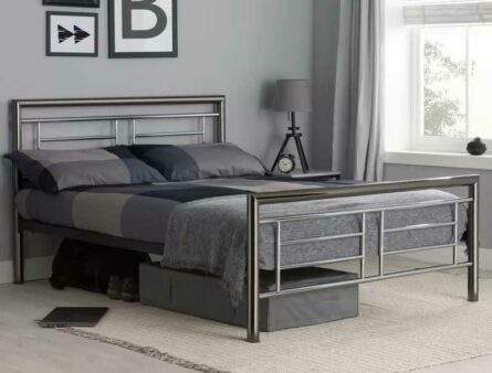 Birlea Montana Modern Chrome Bed Frame