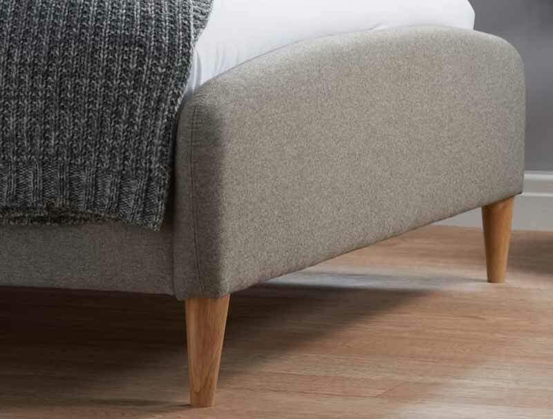Birlea Quebec Grey Fabric Bed Frame