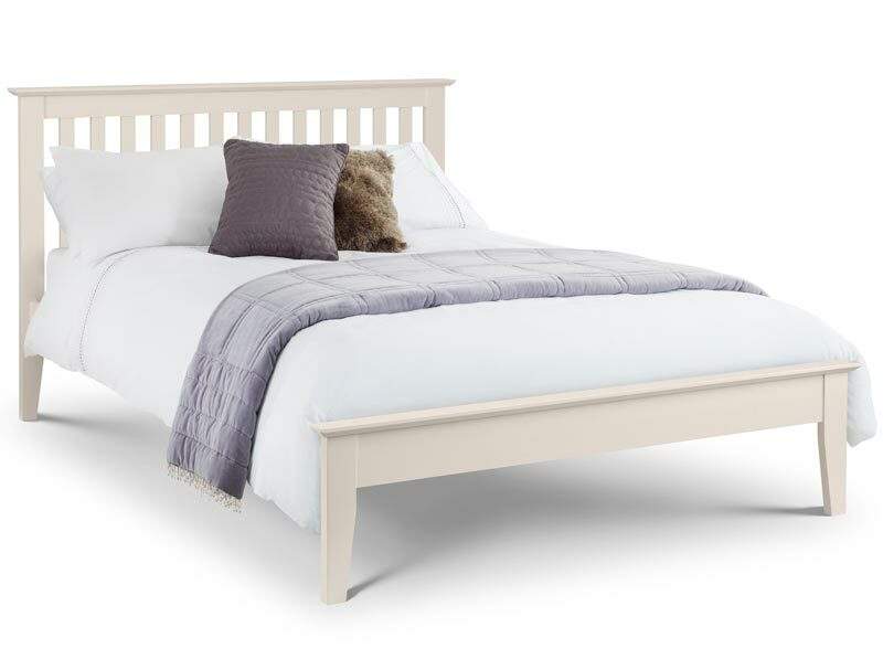 Julian Bowen Salerno Ivory Wood Bed Frame
