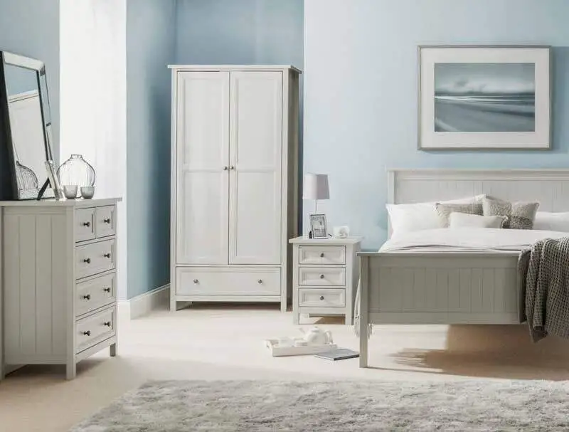 Julian Bowen Maine Dove Grey Wooden Bed Frame
