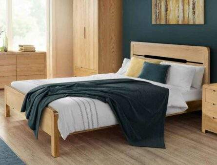 Julian Bowen Curve Oak Bed Frame