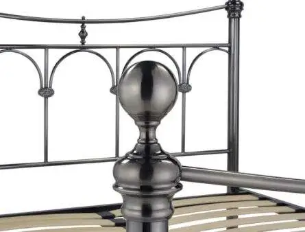 BPB  Antique Nickel  Metal Bed Frame