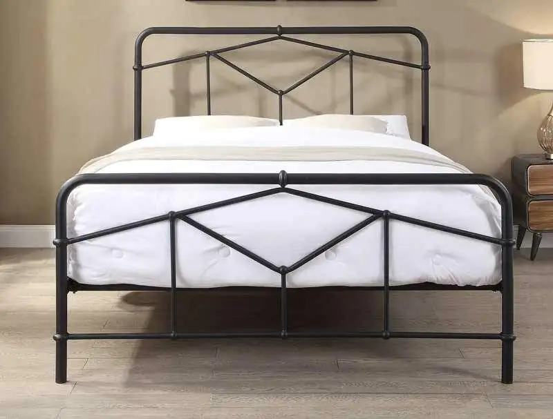 Flintshire Axton Black Metal Bed Frame