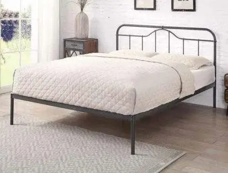 Flintshire Oakenholt Matt Black Metal Bed Frame