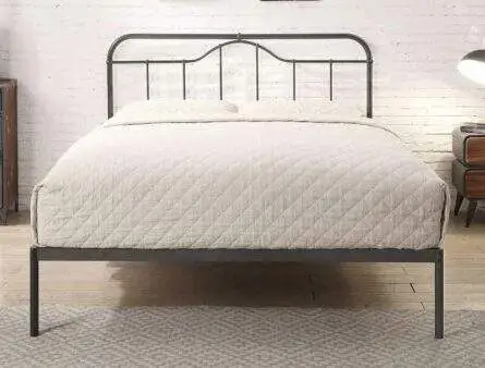 Flintshire Oakenholt Matt Black Metal Bed Frame