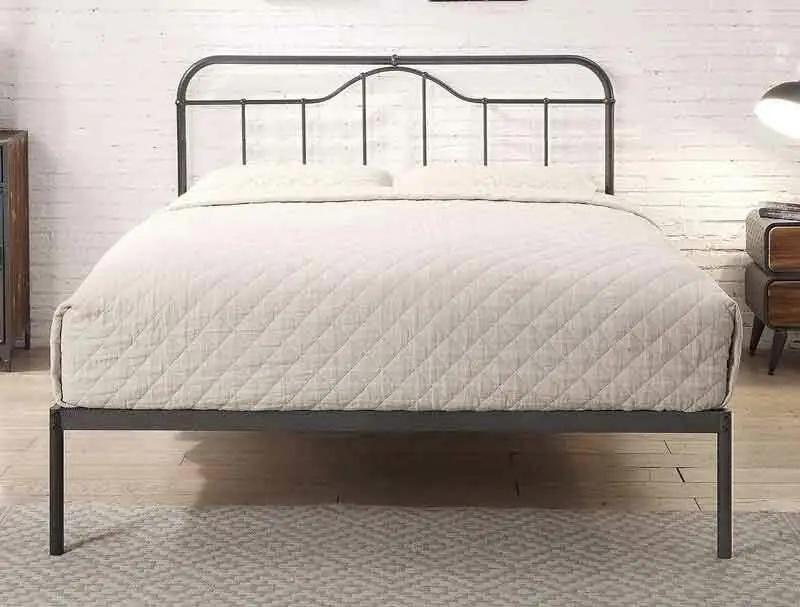 Flintshire Oakenholt Matt Black Metal Bed Frame