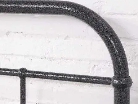 Flintshire Oakenholt Matt Black Metal Bed Frame